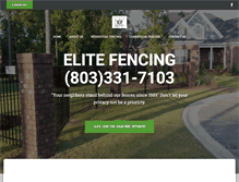 Tablet Screenshot of elitefencing.net